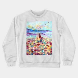 Barcelona. Spring Crewneck Sweatshirt